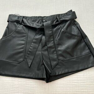 Zara Black High Waist Women Shorts